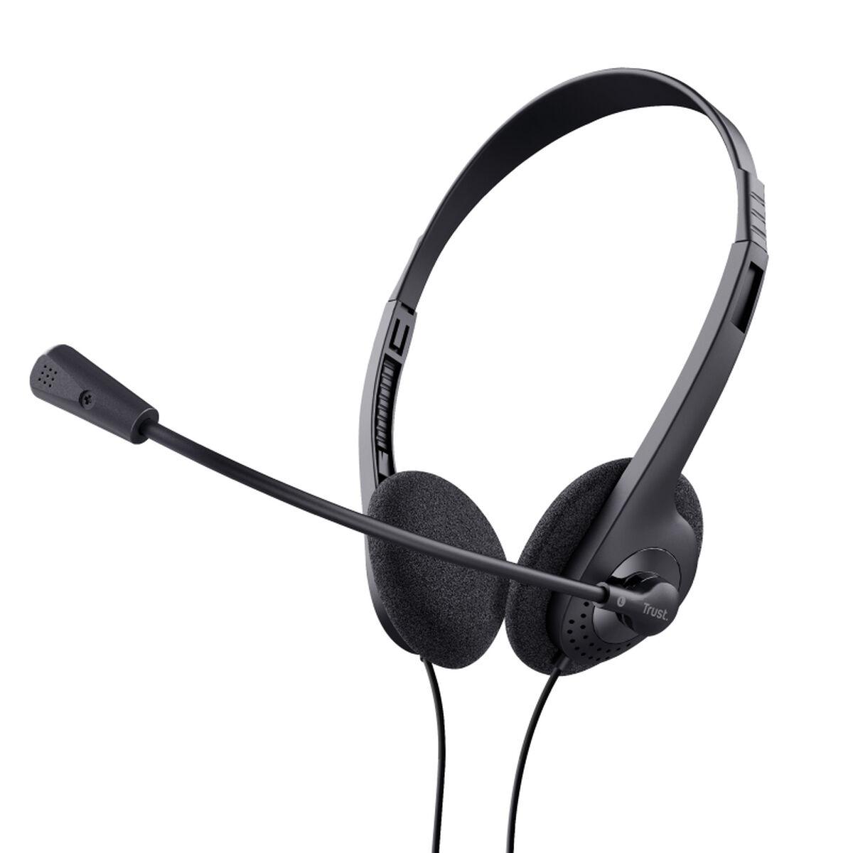 Hovedtelefoner Med Mikrofon Trust 24659 Sort