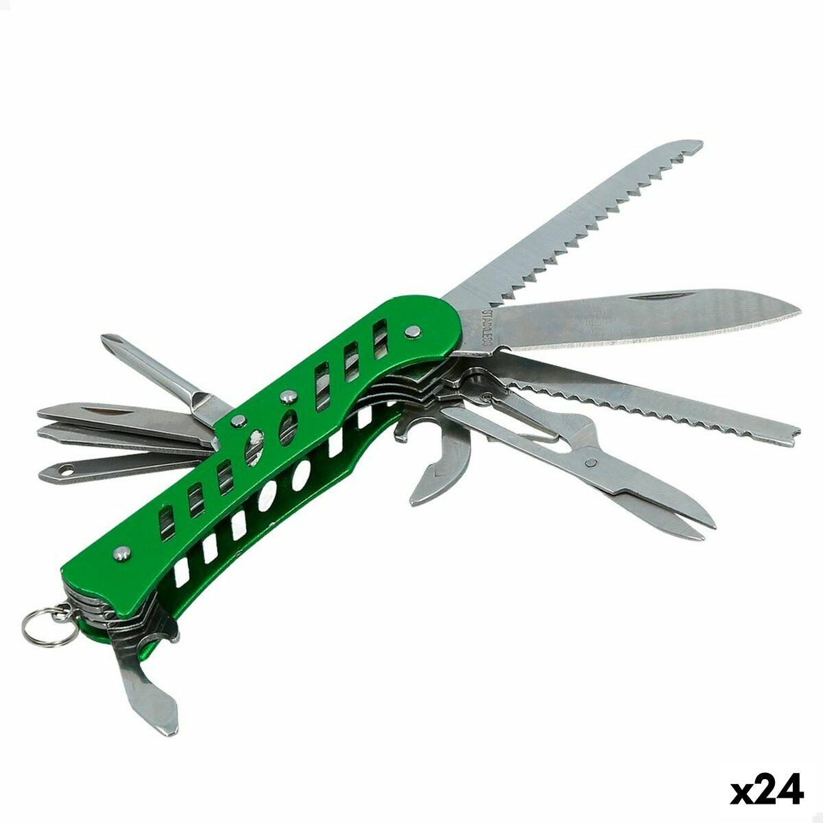 Multi-purpose Kniv Aktive Grøn Camping 25 X 9 X 12 Cm 24 Enheder