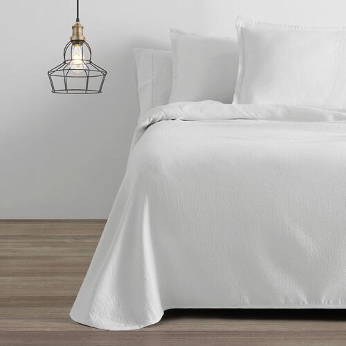 Sengetæppe (vattæppe) Alexandra House Living Rice Hvid 280 x 280 cm (3 Dele)