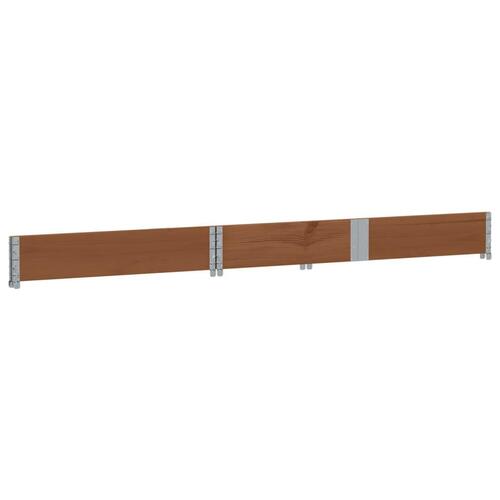 Palleramme 150x100 cm massivt fyrretræ brun