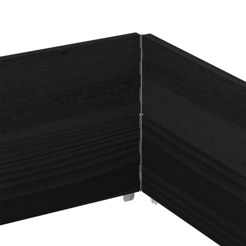 Pallerammer 2 stk. 150x100 cm massivt fyrretræ sort