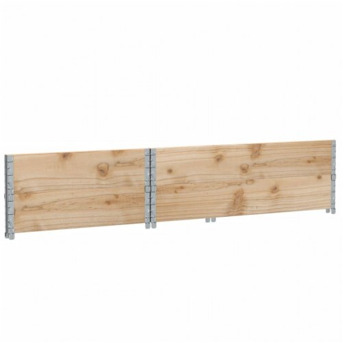 Pallerammer 2 stk. 120x80 cm massivt fyrretræ