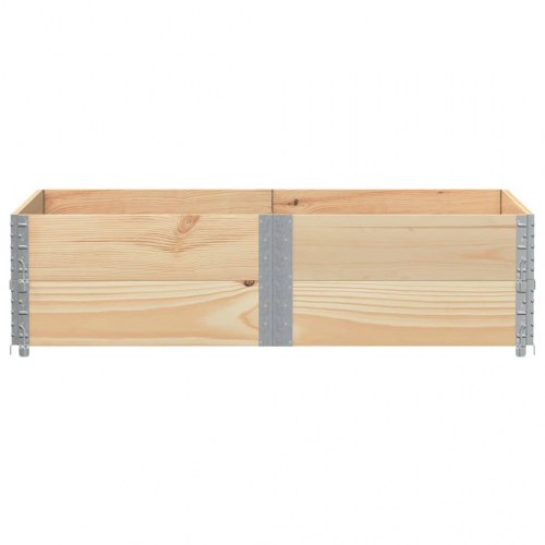 Pallerammer 2 stk. 150×100 cm i massivt fyrretræ - stabelbare og foldbare
