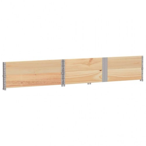 Pallerammer 2 stk. 150×100 cm i massivt fyrretræ - stabelbare og foldbare