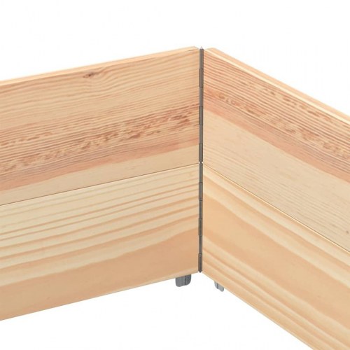 Pallerammer 2 stk. 150×100 cm i massivt fyrretræ - stabelbare og foldbare