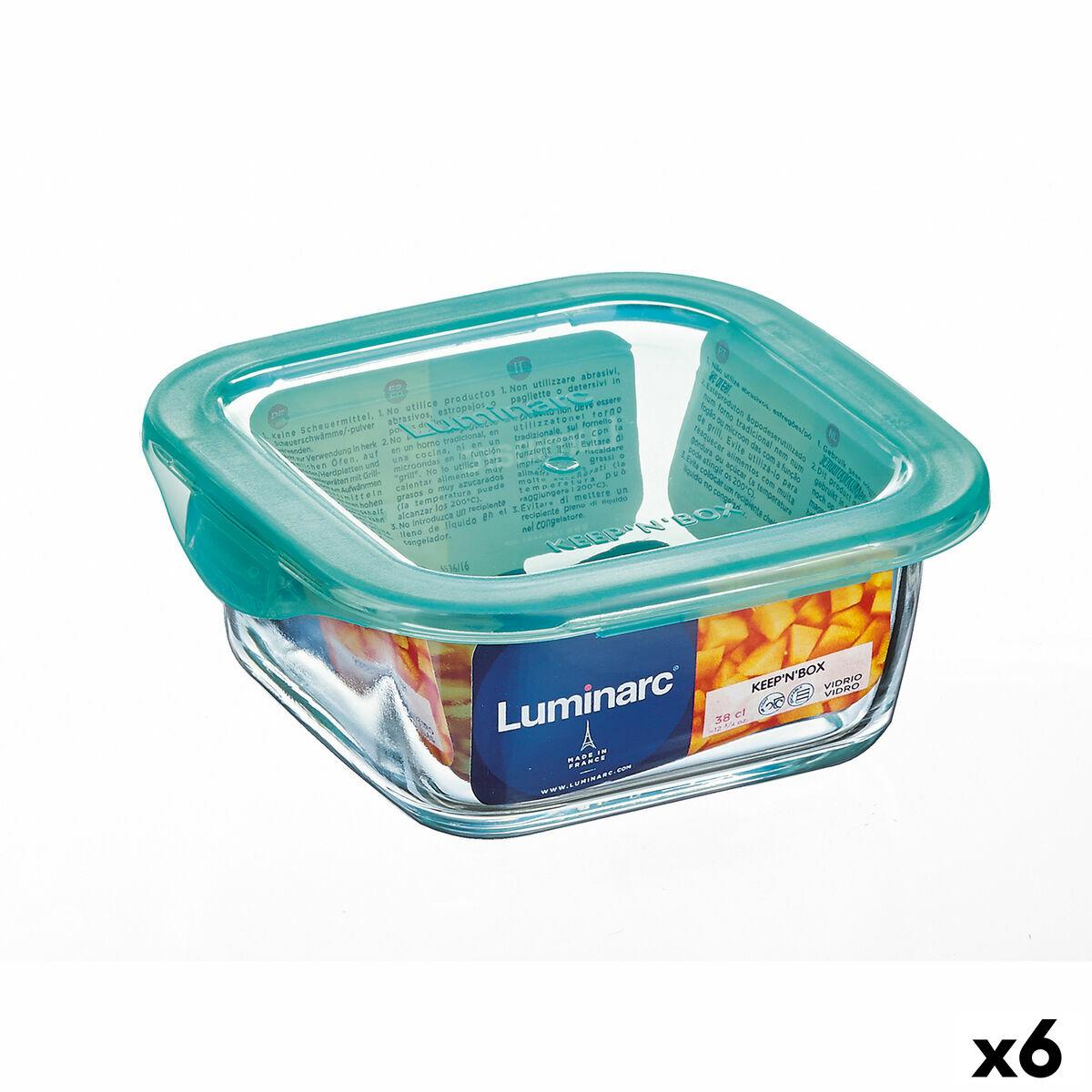 Firkantet Madkasse Med Låg Luminarc Keep  