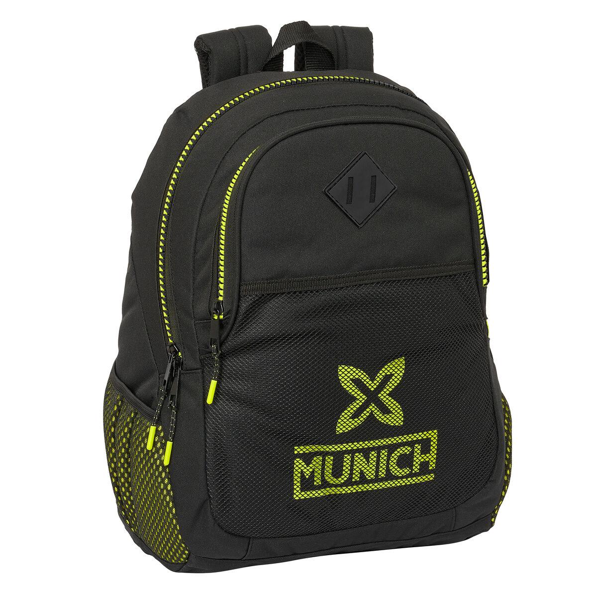 Skoletaske Munich Beat Sort 32 X 44 X 16 Cm