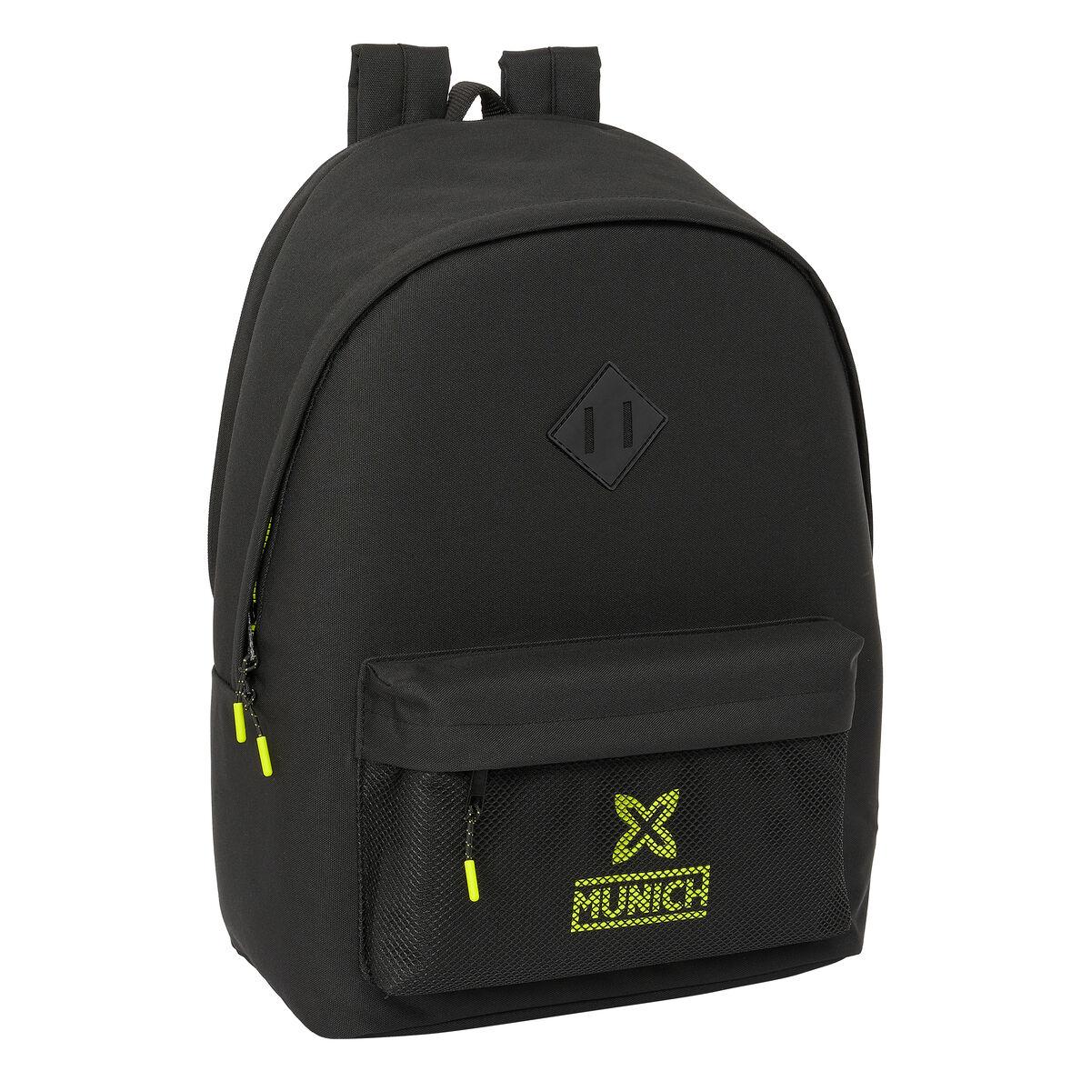 Skoletaske Munich Usb Munich Sort 31 X 44 X 18 Cm
