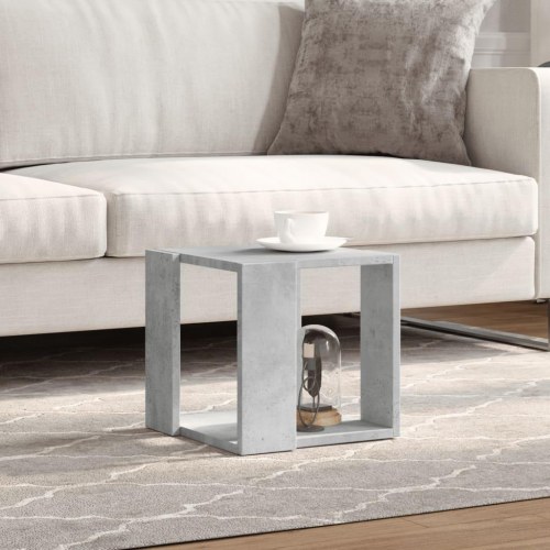 Sofabord i konstrueret træ 32 x 32 x 30 cm betongrå