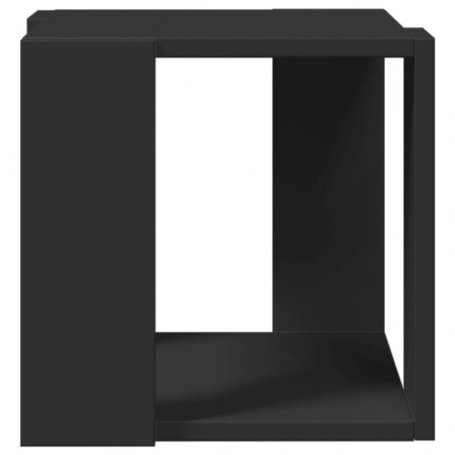 Sofabord 32x32x30 cm konstrueret træ sort