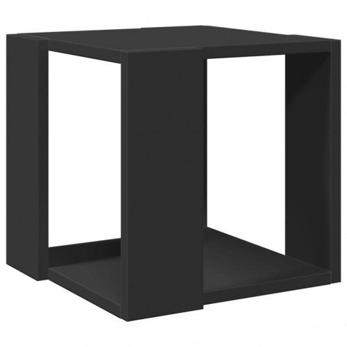 Sofabord 32x32x30 cm konstrueret træ sort