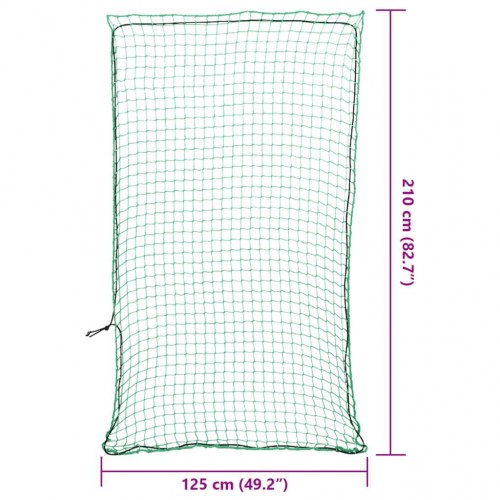 Trailernet med elastiksnor 2,1 x 1,25 m - grøn