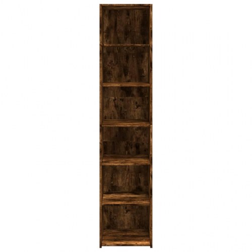 Højskab 40 x 41 x 185 cm i konstrueret træ - røget egetræ