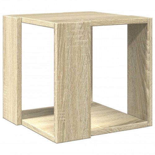 Sofabord 32 x 32 x 30 cm i konstrueret træ - sonoma-eg