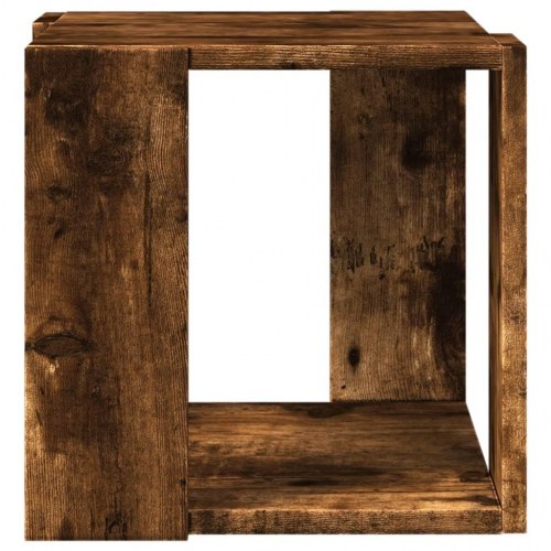 Sofabord i konstrueret træ 32 x 32 x 30 cm - røget egetræsfarve