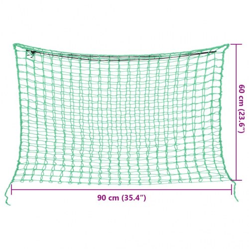 Hønet - 2 stk. rektangulære 90×60 cm, grøn PP