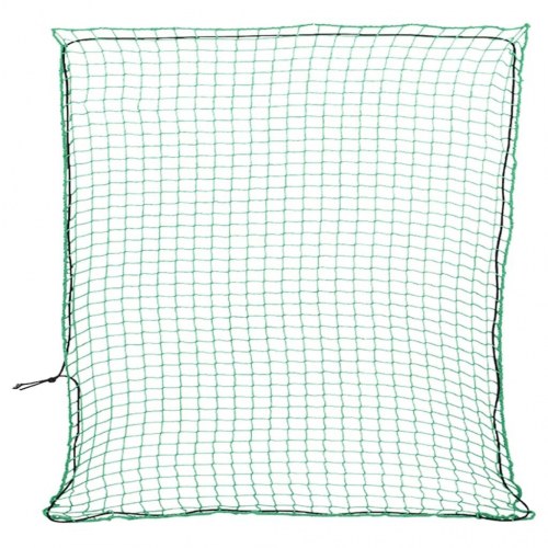 Trailernet med elastiksnor 3x3 m PP grøn