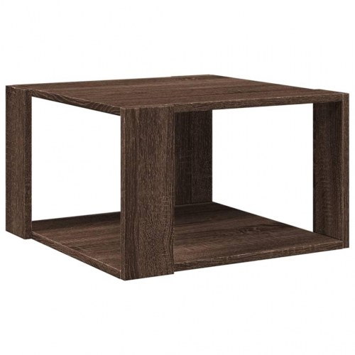 Sofabord i konstrueret træ - brun egetræsfarve 51,5 × 51,5 × 30 cm