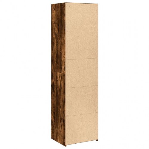 Højskab i konstrueret træ 50 x 41 x 185 cm - røget egetræsfarve
