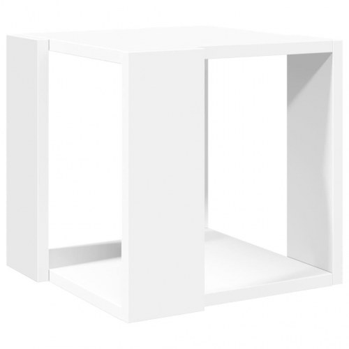 Sofabord i hvidt konstrueret træ - 32 × 32 × 30 cm