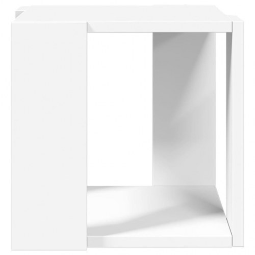 Sofabord i hvidt konstrueret træ - 32 × 32 × 30 cm