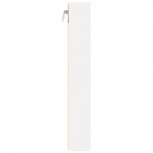 Vitrineskab 60x8,5x58 cm konstrueret træ hvid
