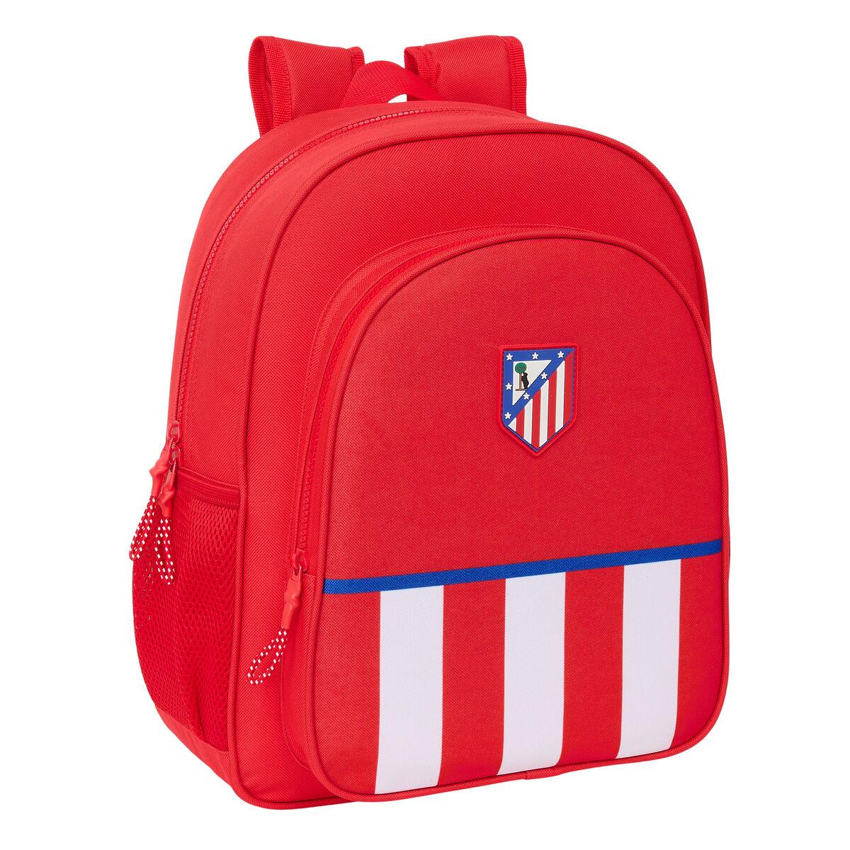 Atlético Madrid skoletaske - rød børnerygsæk 32 × 38 × 12 cm