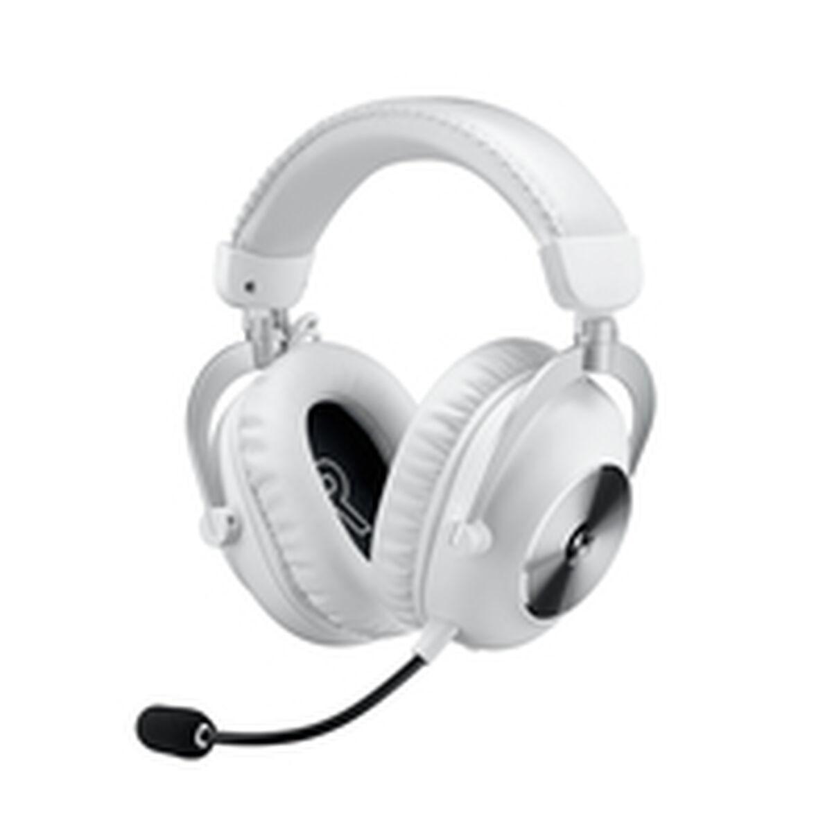 Gaming Headset Med Mikrofon Logitech Pro Sort Hvid Hvid
