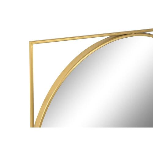 Vægspejl Gylden Metal Spejl Moderne 120 x 2 x 120 cm