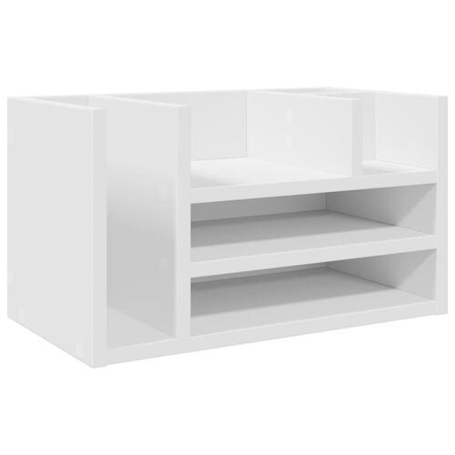 Dueslag til skrivebord 44,5x24x25 cm konstrueret træ hvid