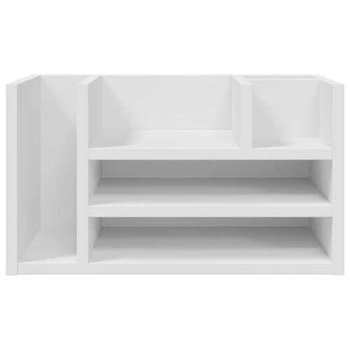 Dueslag til skrivebord 44,5x24x25 cm konstrueret træ hvid