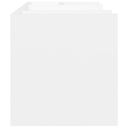 Dueslag til skrivebord 44,5x24x25 cm konstrueret træ hvid