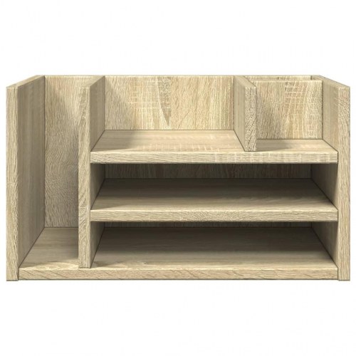 Dueslag til skrivebord 44,5x24x25 cm konstrueret træ sonoma-eg
