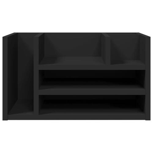 Dueslag til skrivebord 44,5x24x25 cm konstrueret træ sort