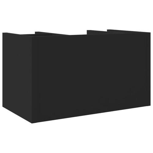 Dueslag til skrivebord 44,5x24x25 cm konstrueret træ sort
