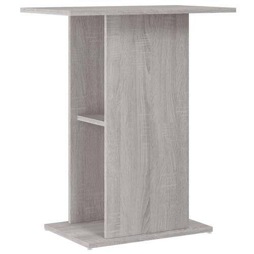 Akvariebord 60,5x36x72,5 cm konstrueret træ grå sonoma-eg