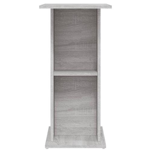 Akvariebord 60,5x36x72,5 cm konstrueret træ grå sonoma-eg