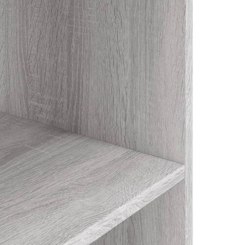 Akvariebord 60,5x36x72,5 cm konstrueret træ grå sonoma-eg