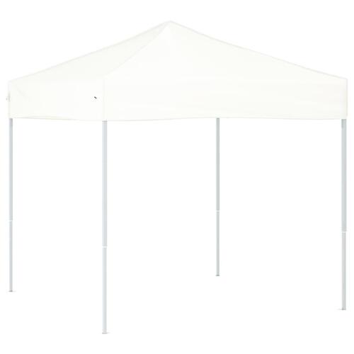 Foldbart festtelt 2x2 m hvid