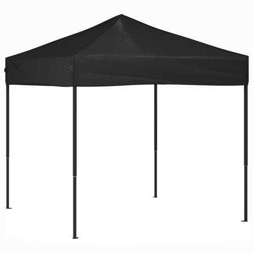 Foldbart festtelt 2x2 m sort