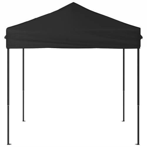 Foldbart festtelt 2x2 m sort