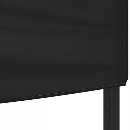 Foldbart festtelt 2x2 m sort