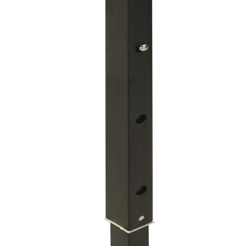 Foldbart festtelt 2x2 m sort