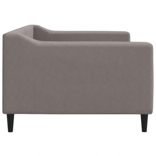 Daybed i stof 90 x 200 cm - gråbrun