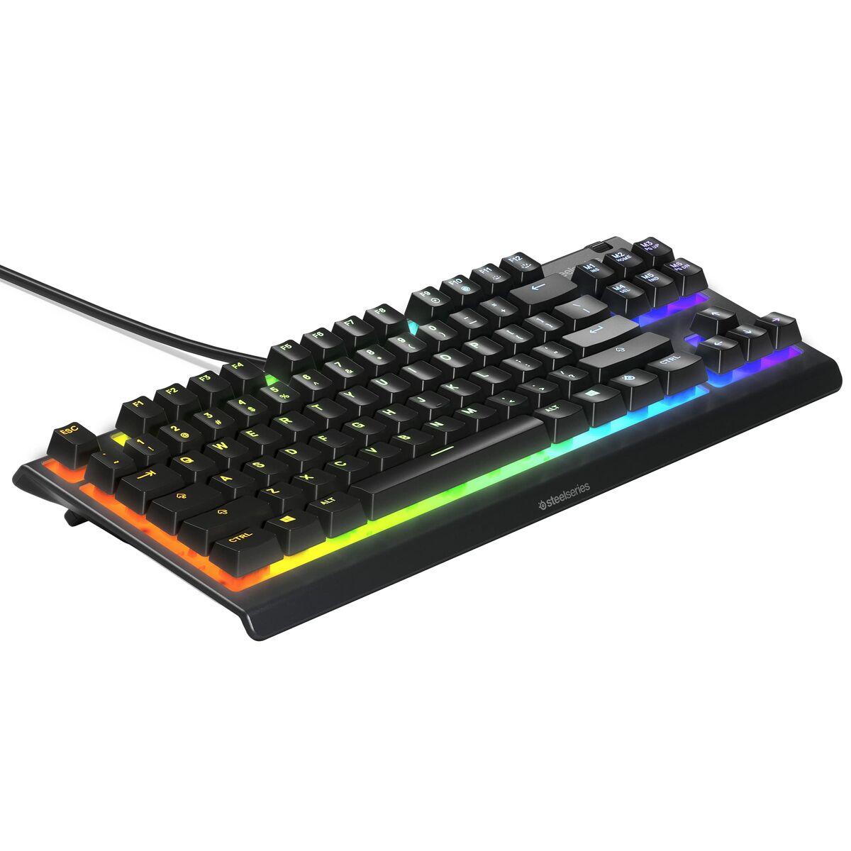 Gaming Tastatur Steelseries Apex 3 Tkl Spansk Qwerty Sort Rgb