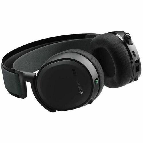 Hovedtelefoner med mikrofon SteelSeries Arctis 7+ Sort