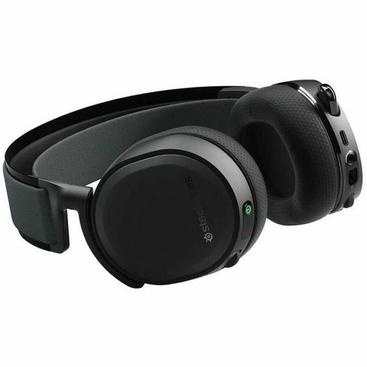 Hovedtelefoner med mikrofon SteelSeries Arctis 7+ Sort