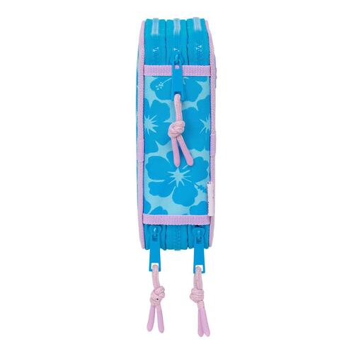 Tredobbelt Penalhus Lilo & Stitch Hawaii Blå 12,5 x 19,5 x 5,5 cm 36 Dele