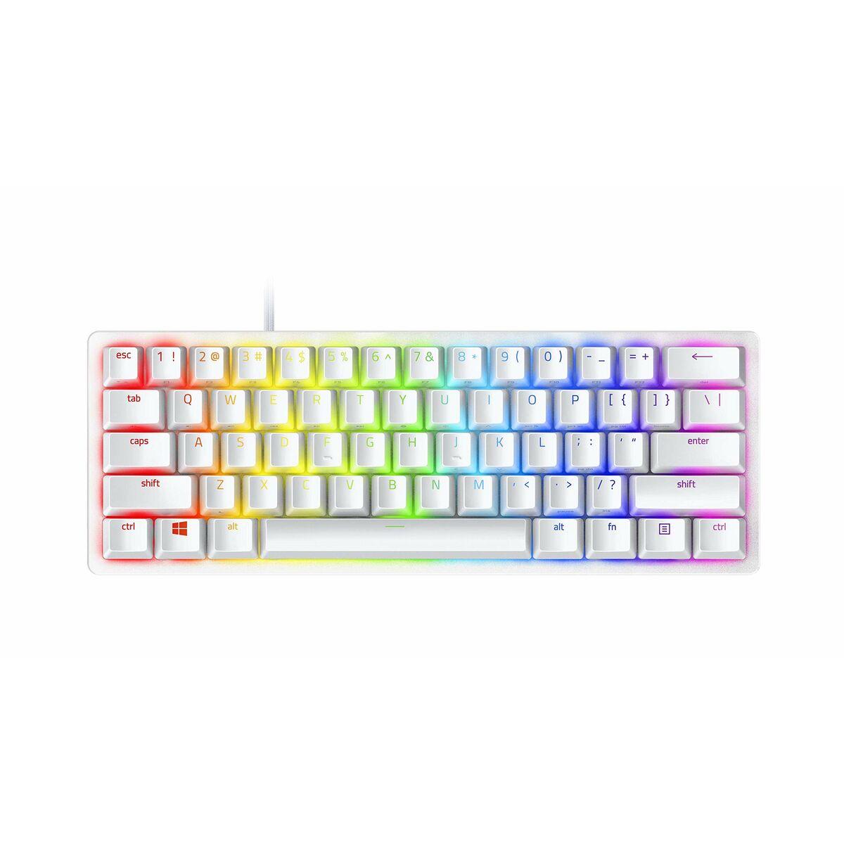 Gaming-tastatur Razer Huntsman Mini Spansk qwerty Hvid