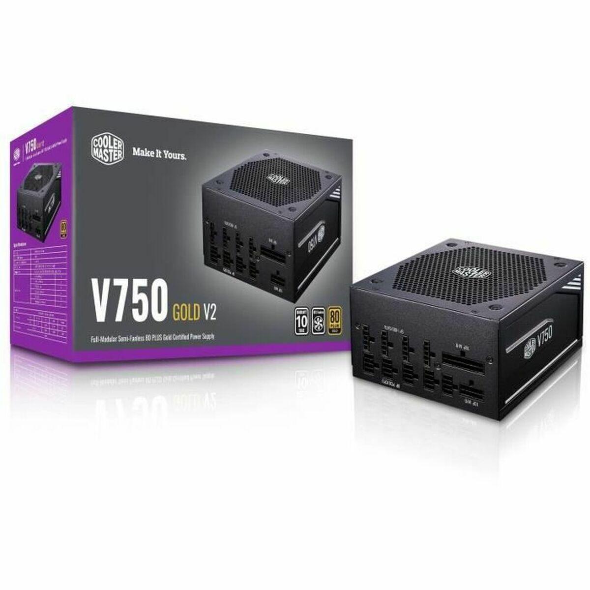 Strømforsyning Cooler Master V750 Gold V2 Atx 750 W 130 W 80 Plus Gold